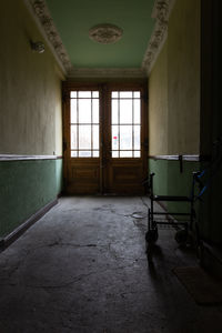 Interior of abandoned building