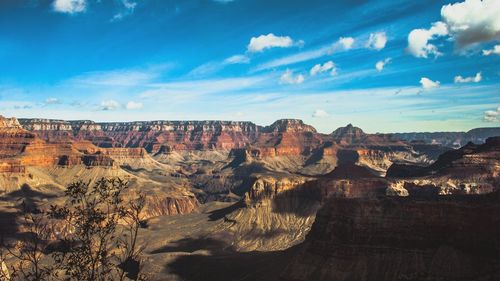 Scenic view of grand canyon national park against sky