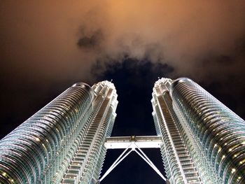 Low angle view of modern building against sky