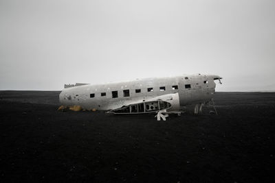 Airplane on airport runway