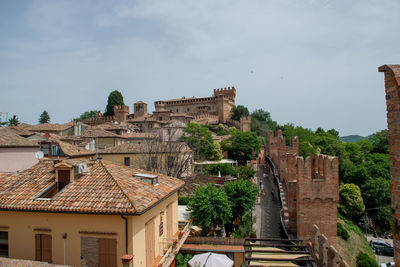 Surrounding walls of an old building in gradara