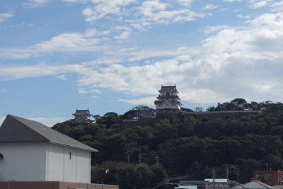 View of historical building against cloudy sky