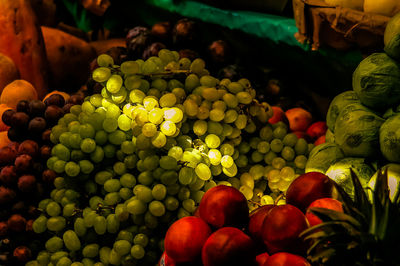 Close-up of fruits in market