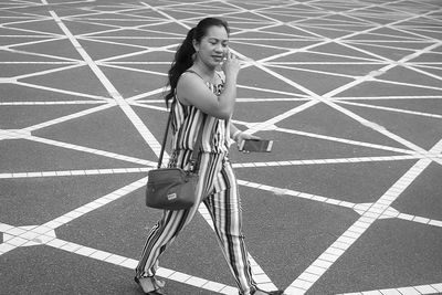 black and white