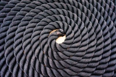 Full frame shot of black rope