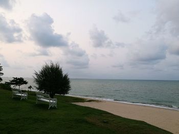 Scenic view of sea against sky