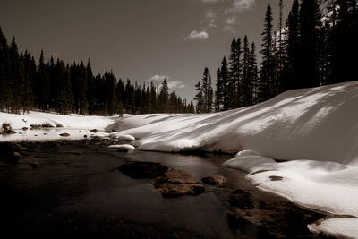 Scenic view of river against sky