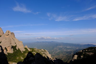 Scenic view of landscape against cloudy sky