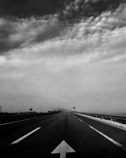 Highway against sky