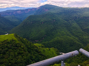 Scenic view of mountain range