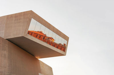 Low angle view of built structure against sky