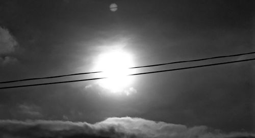 Low angle view of cloudy sky