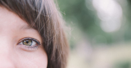 Cropped portrait of woman