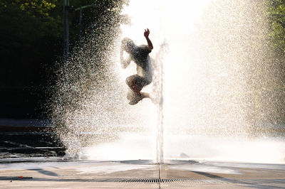 Fountain in park