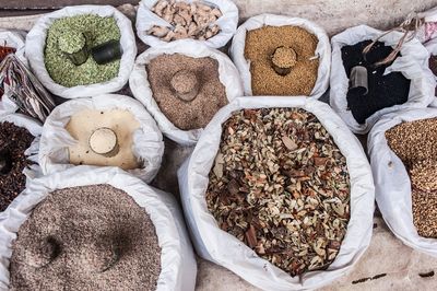 Full frame shot of grains for sale