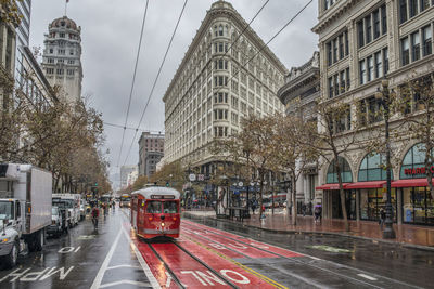 View of city street