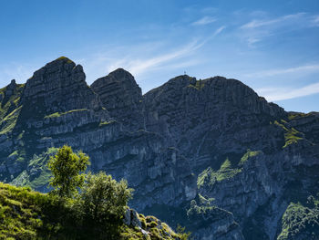 Landscape of mount resegone in the alps of lake como