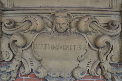 Close-up of statue