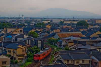 City view of takaoka, japan