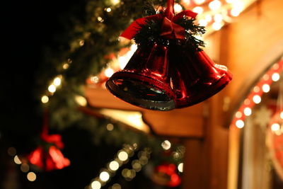 Close-up of christmas ornament