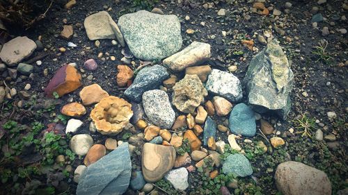 Close-up of stones