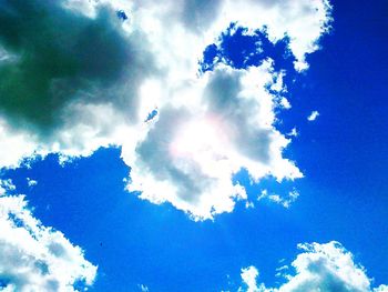 Low angle view of cloudy sky