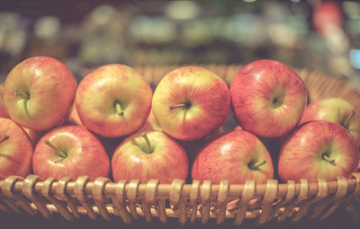 Close-up of fruits in basket