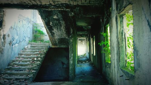 Corridor of abandoned building