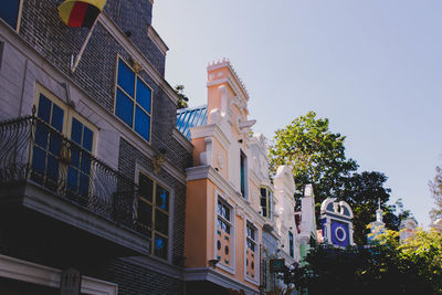 Low angle view of buildings against sky