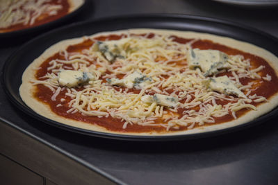 Close-up of meal served in plate