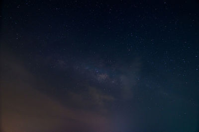 Low angle view of stars in sky