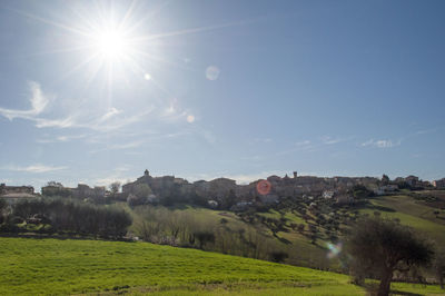 Scenic view of landscape against sky