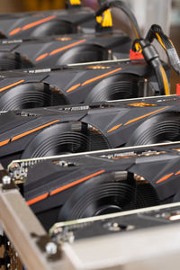 High angle view of cars in industry