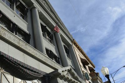 Low angle view of building against sky