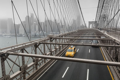 View of suspension bridge