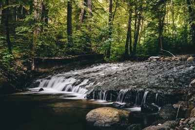 River flowing through rocks