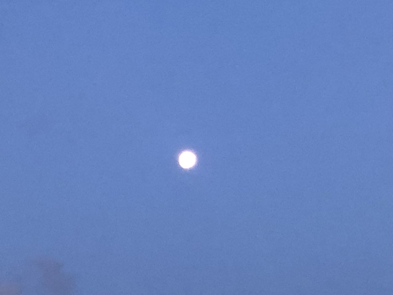 LOW ANGLE VIEW OF MOON IN SKY