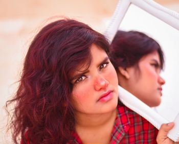 Portrait of a beautiful young woman