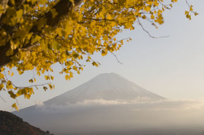 Scenic view of mountain against sky