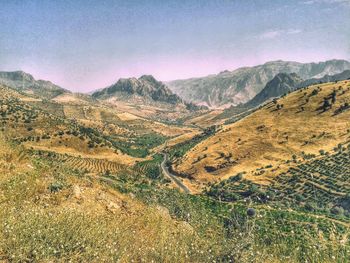 Scenic view of landscape against sky