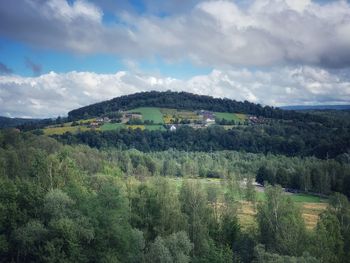 Scenic view of landscape against sky