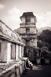 Abandoned building against sky