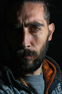 Close-up portrait of man wearing sunglasses