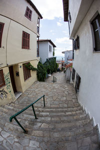 Exterior of houses against sky