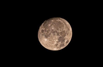 Scenic view of moon against sky at night