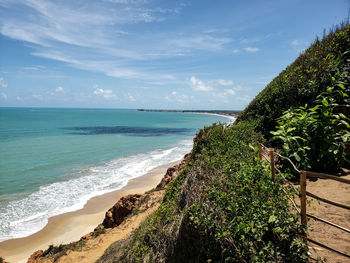 View of a beach in northeastern brazil