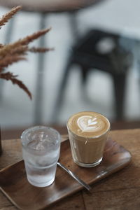 Close-up of coffee on table