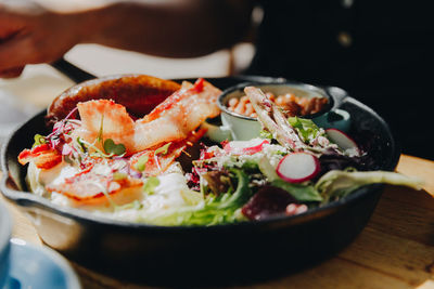 Close-up of salad in plate