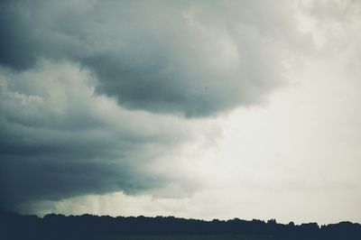 Low angle view of cloudy sky