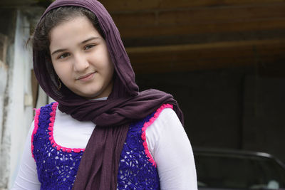 Portrait of a smiling young woman